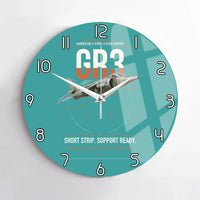 Thumbnail for Hawker Siddeley Harrier GR3 design on turquoise no frame wall clock
