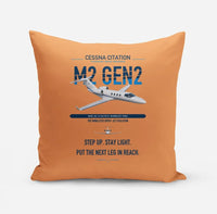 Thumbnail for Cessna Citation M2 Gen2 design on orange pillow