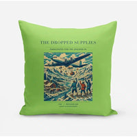 Thumbnail for VINTAGE G4234 - The Dropped Supplies - Designed Pillows design on lightgreen