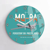 Thumbnail for MQ-9A Reaper design on turquoise no frame wall clock