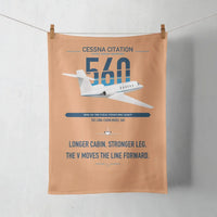 Thumbnail for Cessna Citation 560 - Citation V design on orange towel