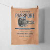 Thumbnail for PASSPORT design on orange towel
