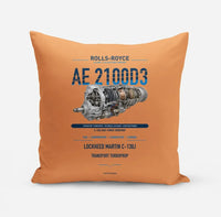 Thumbnail for AE 2100D3 design on orange pillow