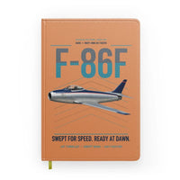 Thumbnail for F-86F Sabre design on orange notebook