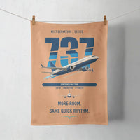 Thumbnail for Boeing 737 MAX 9 design on orange towel