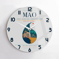 Thumbnail for Manaus - Eduardo Gomes International Airport MAO Wall-Clock No-Frame - Light Gray