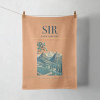 Thumbnail for Sion Airport (SIR) design on orange towel