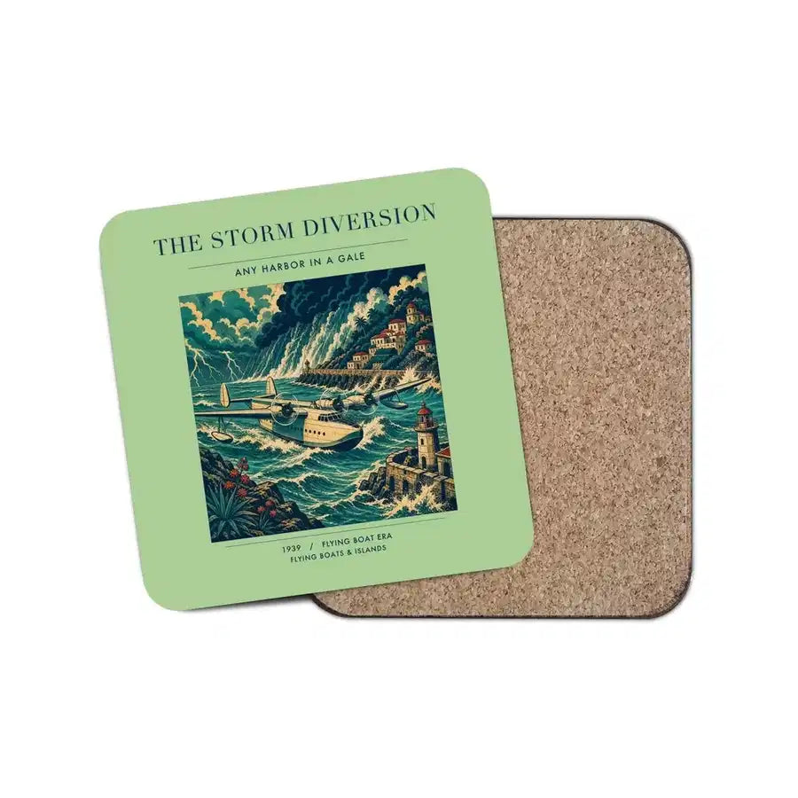 The Storm Diversion - Designed Coasters design on light green 1-piece