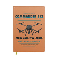Thumbnail for Draganfly Commander 3XL design on orange notebook