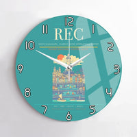 Thumbnail for Recife Guararapes (REC) design on turquoise no frame wall clock