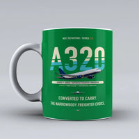 Thumbnail for A320P2F Mug design on green airbus