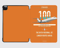Thumbnail for Fokker 100 design on orange ipad tablet case