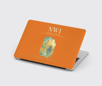 Thumbnail for Norwich Airport (NWI) design on orange MacBook case