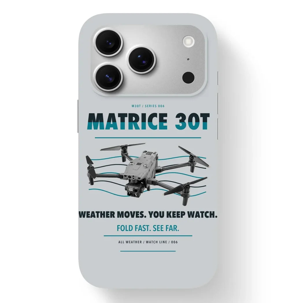 DJI Matrice 30T Case design on light gray iphone case