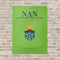 Thumbnail for Nadi International Airport NAN vertical canvas print - no frame - light green background