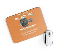 Thumbnail for PW4000-100 design on orange rectangle mouse pad