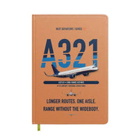 Thumbnail for Airbus A321LR design on orange notebook