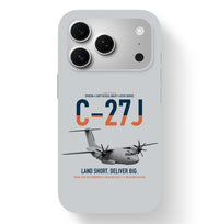 Thumbnail for C-27J Spartan design on light gray magsafe iphone case, for iPhone 17 Pro