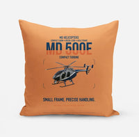 Thumbnail for MD Helicopters MD 500E design on orange pillow