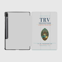 Thumbnail for Thiruvananthapuram International Airport (TRV) design on light gray samsung tablet tablet case