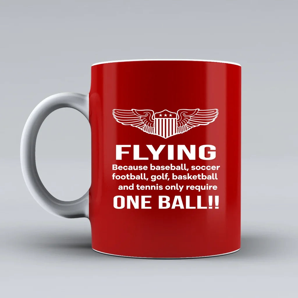 Customisable Flying One Ball Mug - view 10