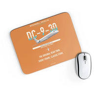 Thumbnail for McDonnell Douglas DC-9-30 design on orange rectangle mouse pad