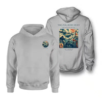 Thumbnail for VINTAGE G4437 - The Fog Horn Duet - Double-Side Hoodie design on lightgray double side