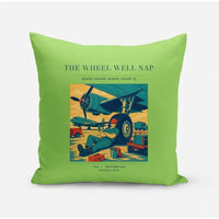 Thumbnail for VINTAGE G4267 - The Wheel Well Nap - Designed Pillows design on lightgreen