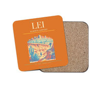 Thumbnail for Almería Airport (LEI) design on orange 1 piece coaster