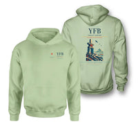 Thumbnail for Iqaluit Airport (YFB) design on light green double-side hoodie