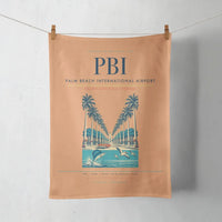 Thumbnail for Palm Beach International Airport (PBI) design on orange towel