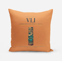 Thumbnail for Bauerfield International Airport (VLI) design on orange pillow