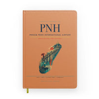 Thumbnail for Phnom Penh International Airport (PNH) design on orange notebook