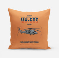 Thumbnail for Sikorsky MH-60S Seahawk design on orange pillow