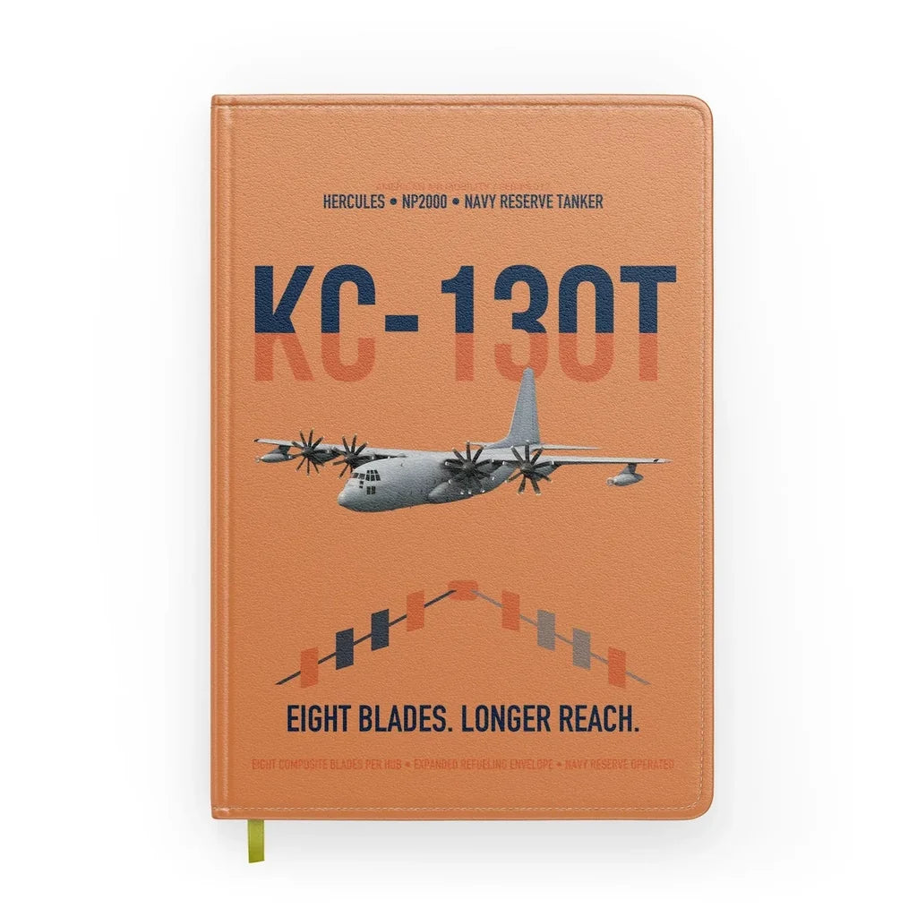 KC-130T NP2000 design on orange notebook
