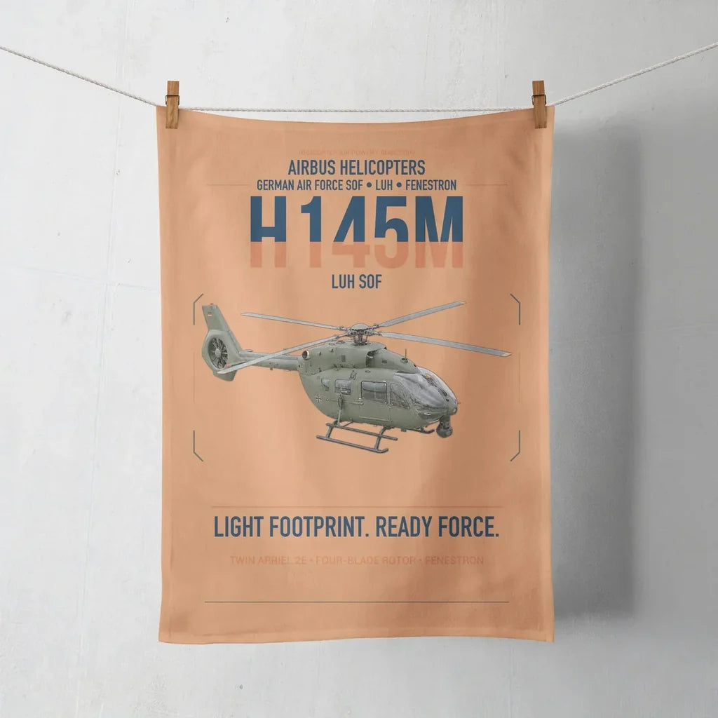 Airbus Helicopters H145M LUH SOF design on orange towel