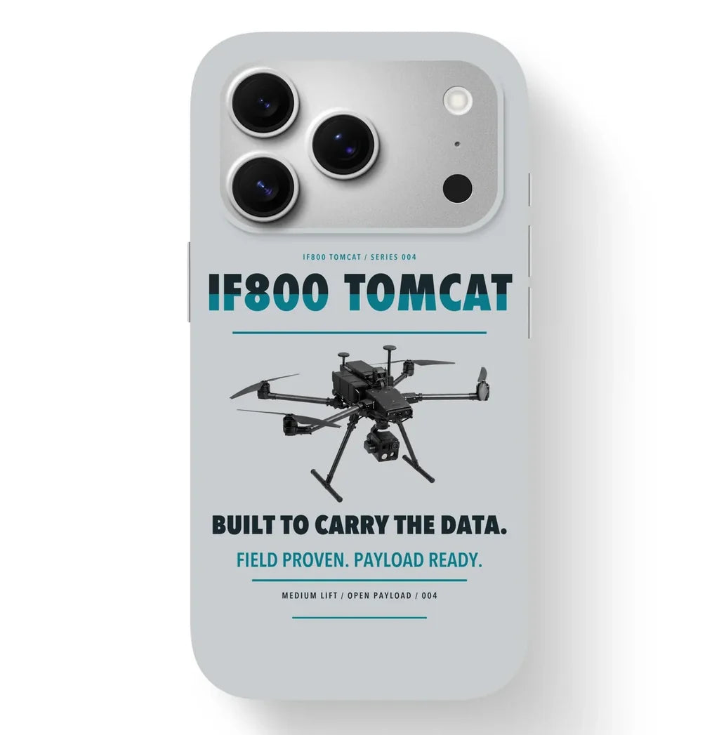 Inspired Flight IF800 Tomcat Case design on light gray iphone case