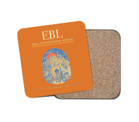 Thumbnail for Erbil International Airport (EBL) design on orange 1 piece coaster