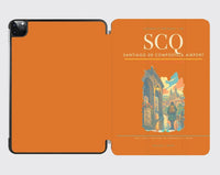 Thumbnail for Santiago de Compostela Airport (SCQ) design on orange ipad tablet case
