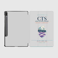 Thumbnail for New Chitose Airport Sapporo (CTS) design on light gray samsung tablet tablet case