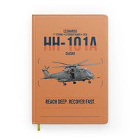 Thumbnail for Leonardo HH-101A Caesar design on orange notebook