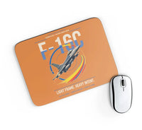 Thumbnail for F-16C Fighting Falcon design on orange rectangle mouse pad