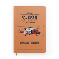 Thumbnail for Sikorsky S-92A design on orange notebook