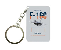 Thumbnail for F-16C FIGHTING FALCON Key Chain design on light gray key chain