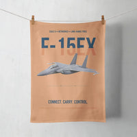 Thumbnail for F-15EX Eagle II Connect Carry Control design on orange towel