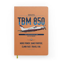Thumbnail for Socata TBM 850 design on orange notebook