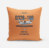 Thumbnail for Dornier D328-100 design on orange pillow