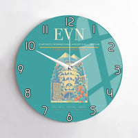 Thumbnail for Zvartnots International Airport (EVN) design on turquoise no frame wall clock