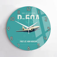Thumbnail for P-59A Airacomet design on turquoise no frame wall clock