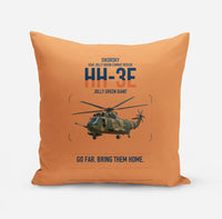 Thumbnail for Sikorsky HH-3E Jolly Green Giant design on orange pillow